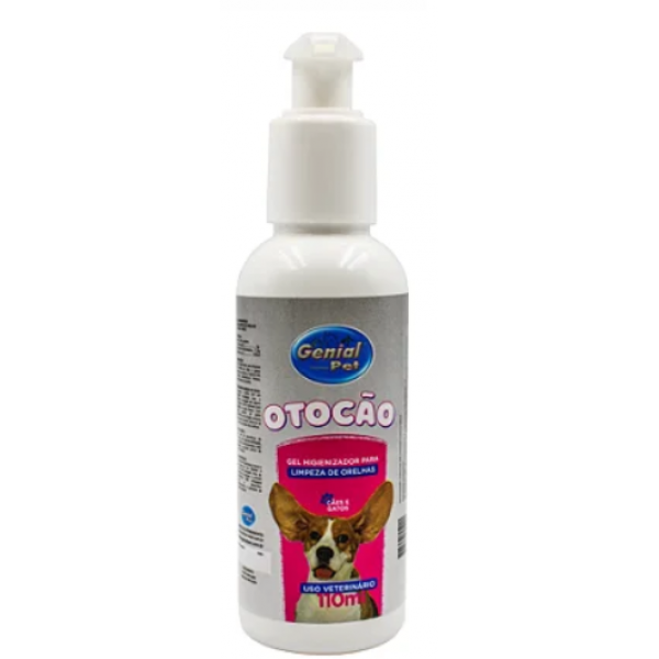 Gel Higienizador para Limpeza de Orelhas Otocão p/ Cães e Gatos 110ml