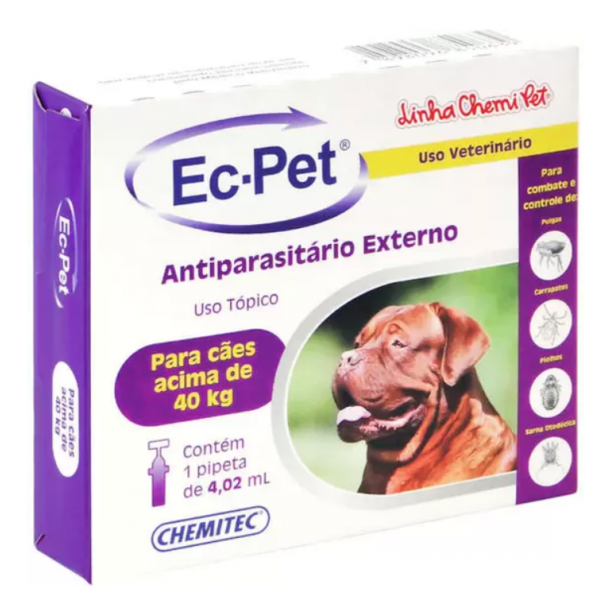 EC-Pet Cães 4,02ml Acima de 40Kg - Chemitec