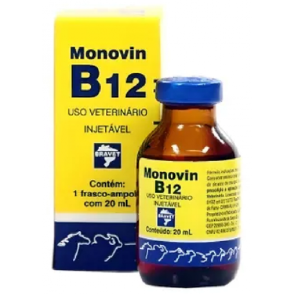 Suplemento Injetavel Monovin B12 20 ml