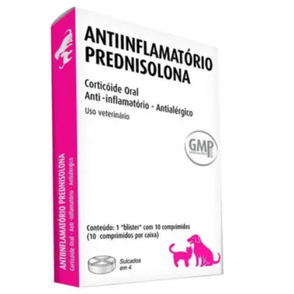 Prednisolona Cães e Gatos 10 comprimidos